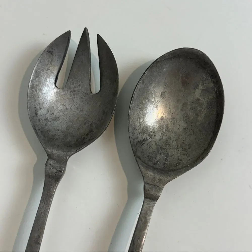 Pineapple Metal Serving Fork Spoon Set